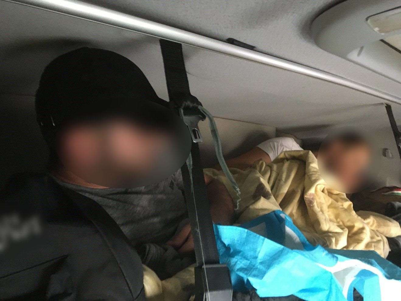 Two men were discovered hiding in the top bunk of the driver’s cab in Bushi's lorry Picture: Home Office