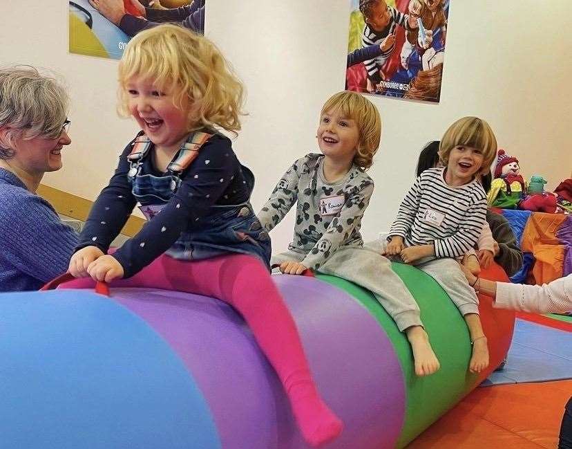 Children enjoying themselves at Gymboree Play and Music in Tunbridge Wells