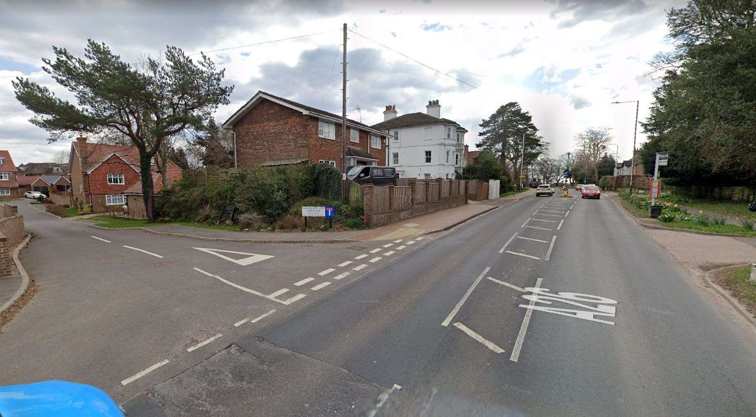 The incident occured near the A26 London Road and Rocks Hollow Gardens in Tunbridge Wells. Picture: Google