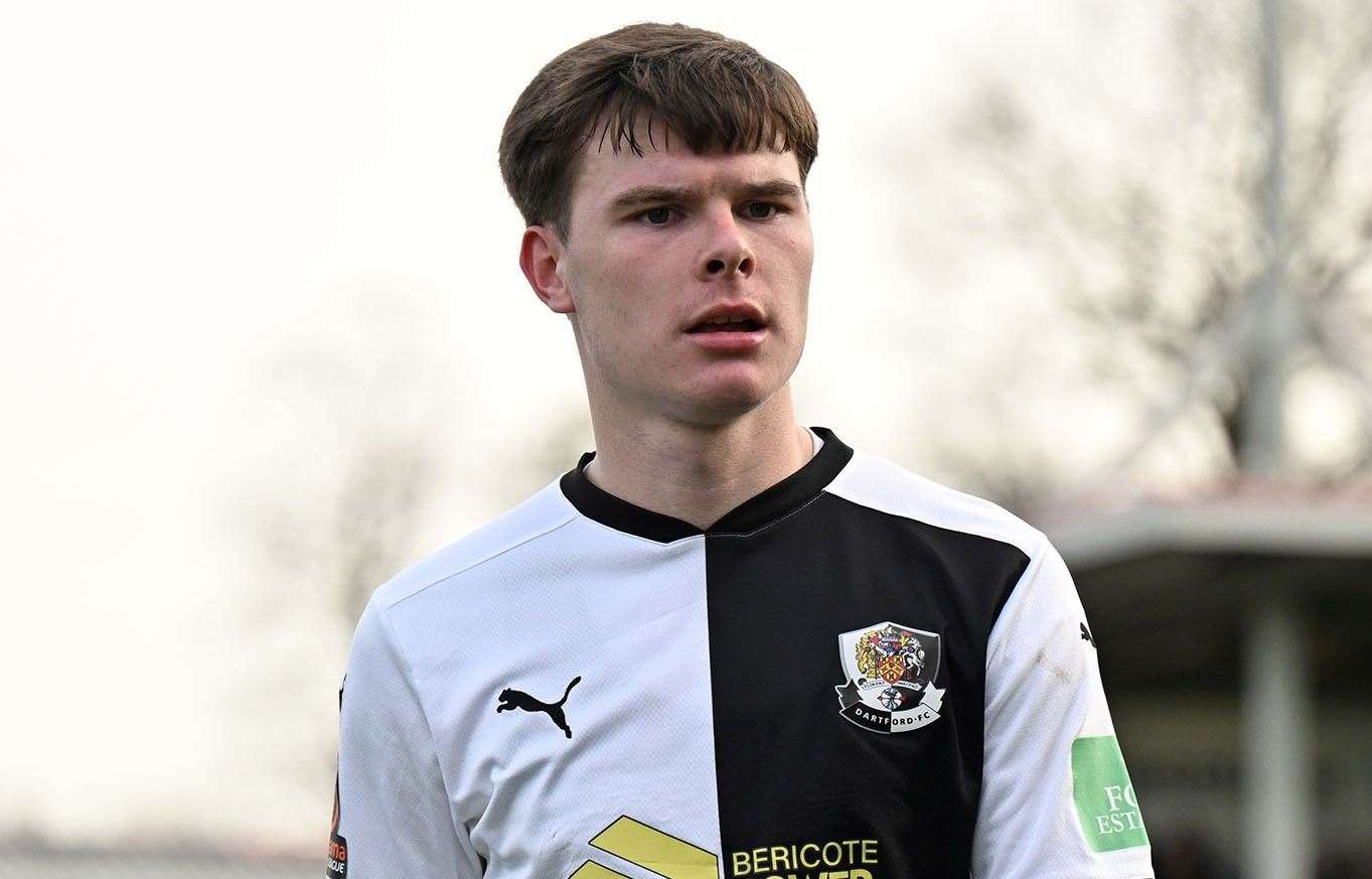 George Alexander - had his loan spell cut short at Dartford in order to make a permanent move to Chelmsford. Picture: Keith Gillard