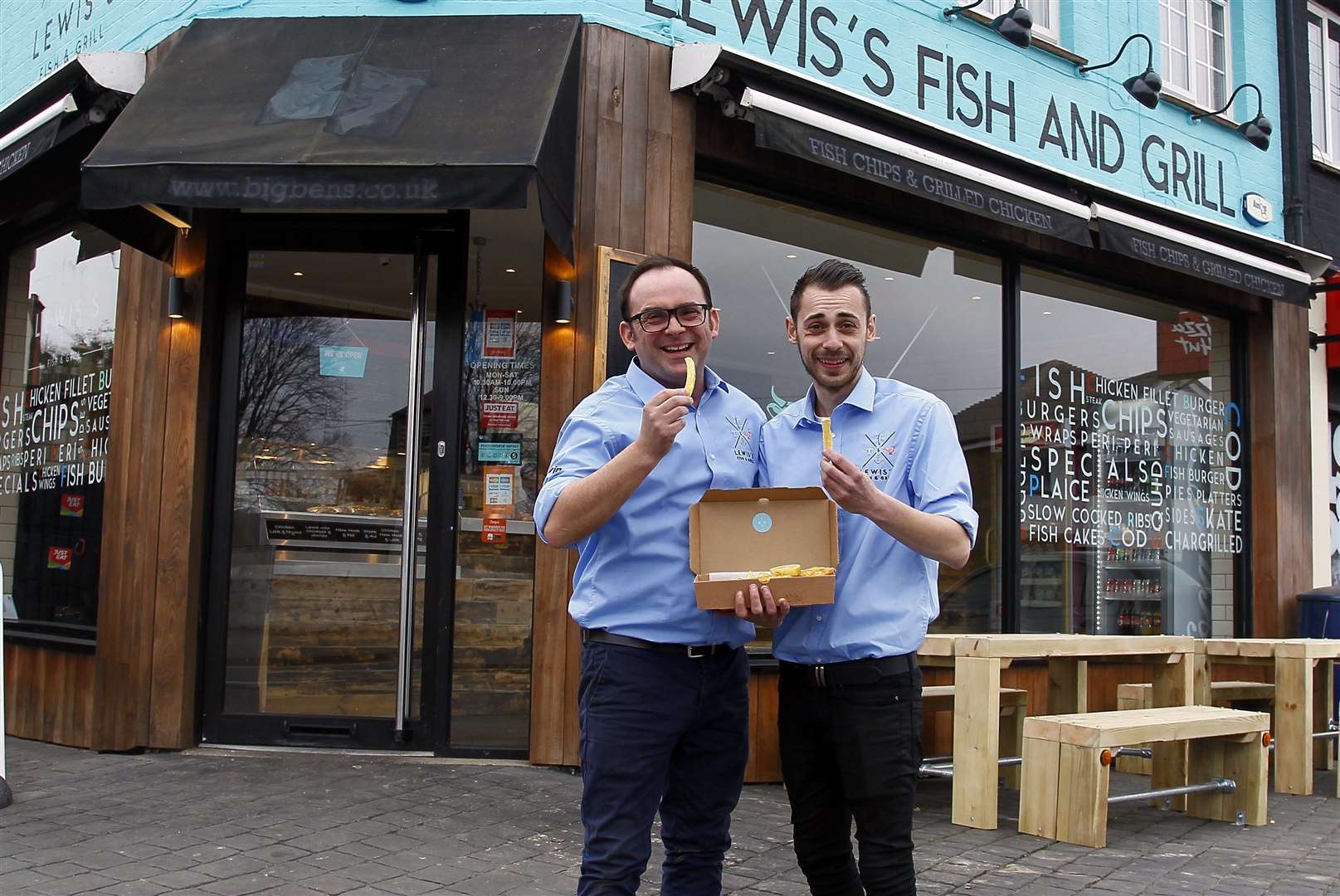 Lewis Fish and Grill, Loose Road, MaidstoneGavin Lewis (left) and brother Graig.Picture: Sean Aidan (8017055)
