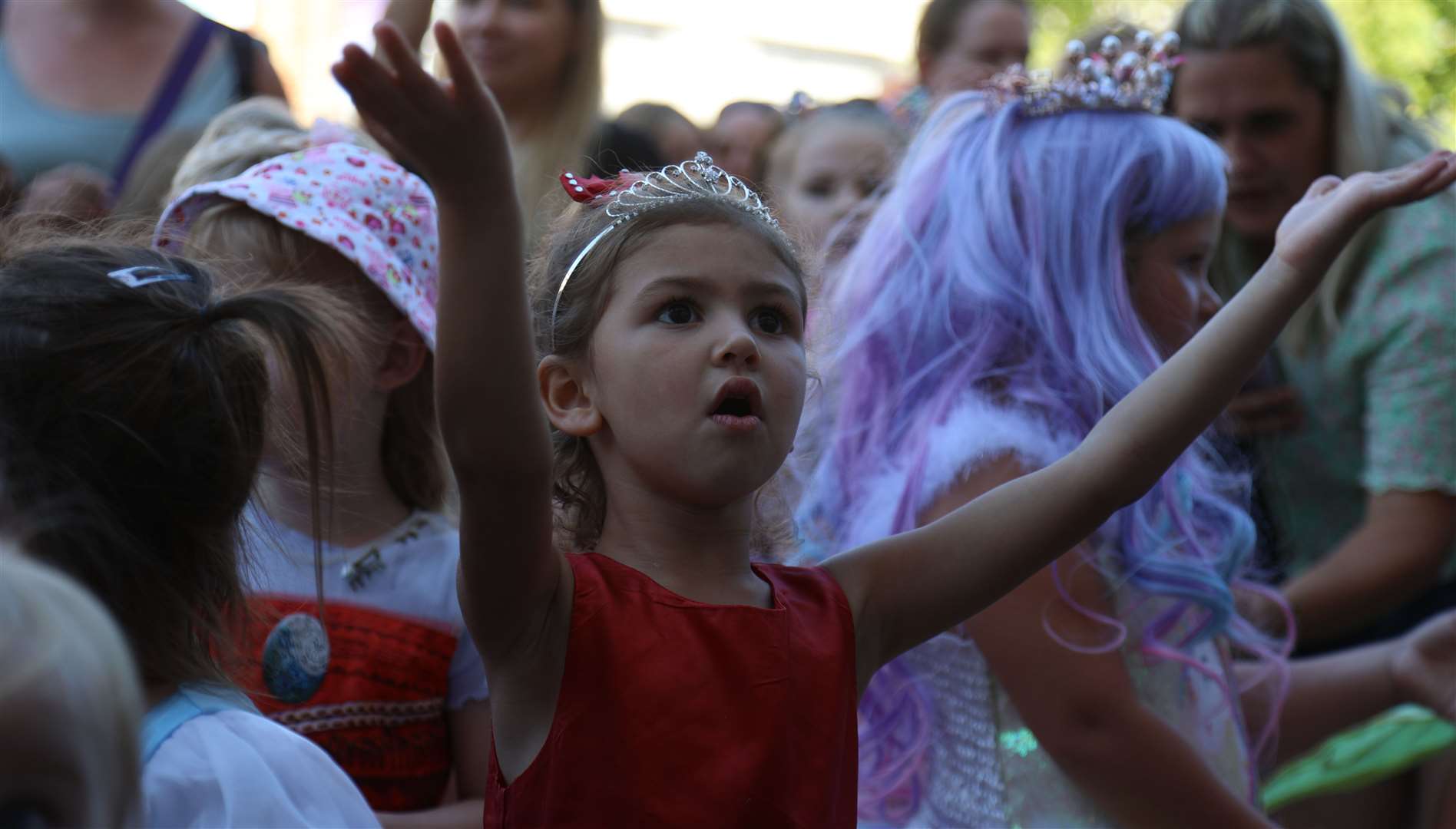Children enjoyed the live singing, dancing and music. Picture: Jasmine Morris