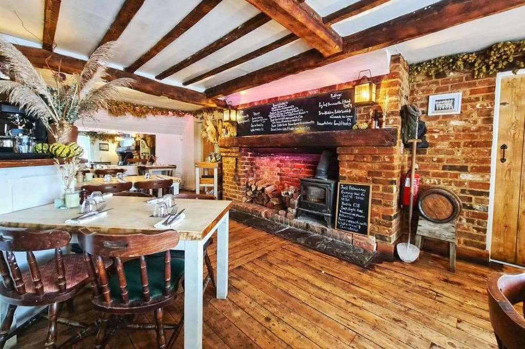 The Rose Inn in Wickhambreaux was added to the Michelin Guide in February. Picture: Rightmove