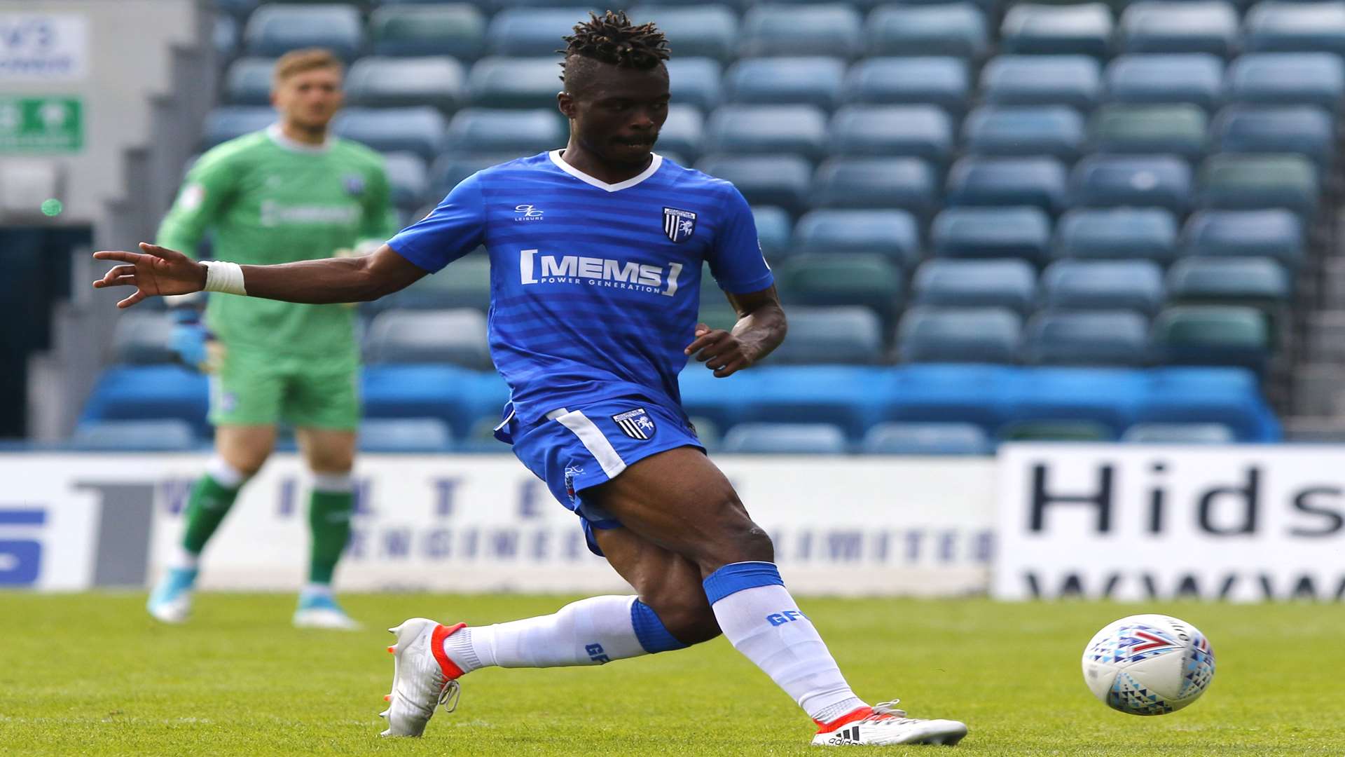 Gabriel Zakuani in action for Gills on Saturday. Picture: Andy Jones