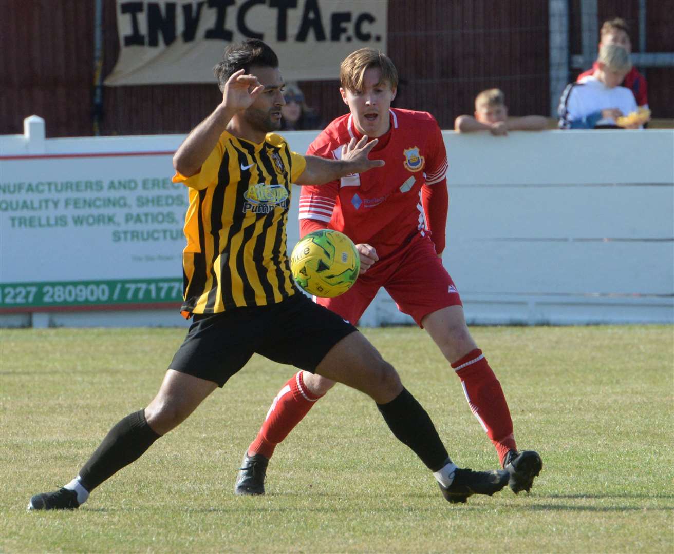 Folkestone on their way to a 4-0 first qualifying round win at Whitstable on Saturday Picture: Chris Davey