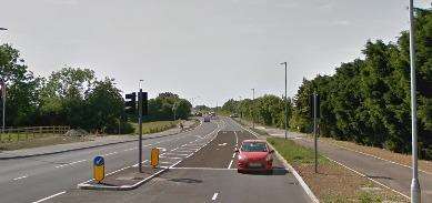 The Old Thanet Way will have temporary traffic lights installed for the duration of the works. Picture: Google (6267256)