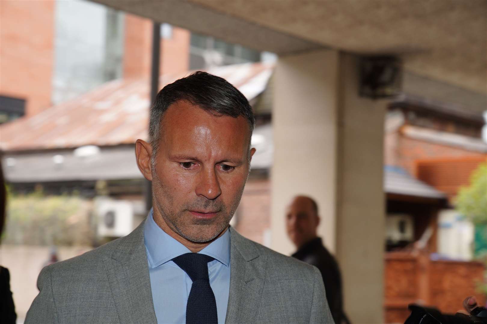 Ryan Giggs arrives at Manchester Crown Court (Peter Byrne/PA)