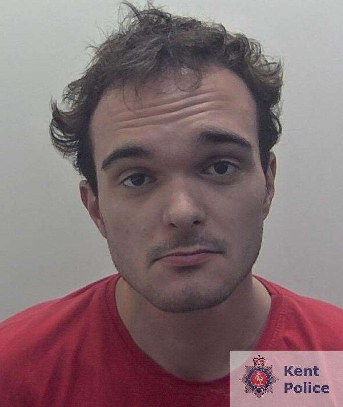 Kristian Moore was locked up last month. Picture: Kent Police