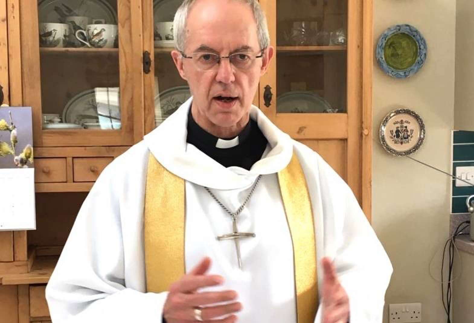 The Archbishop of Canterbury will deliver his Easter sermon in a video recorded in his flat at Lambeth Palace (Caroline Welby/PA)