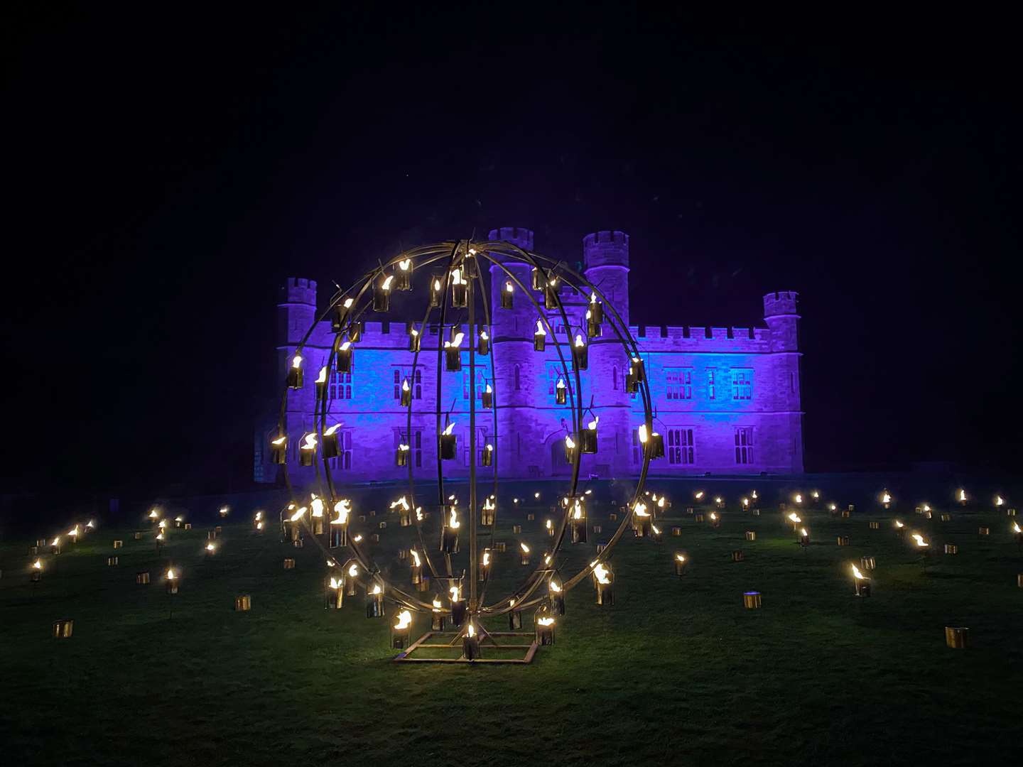 My favourite part of the trail was the mesmerising fire garden inside the castle walls