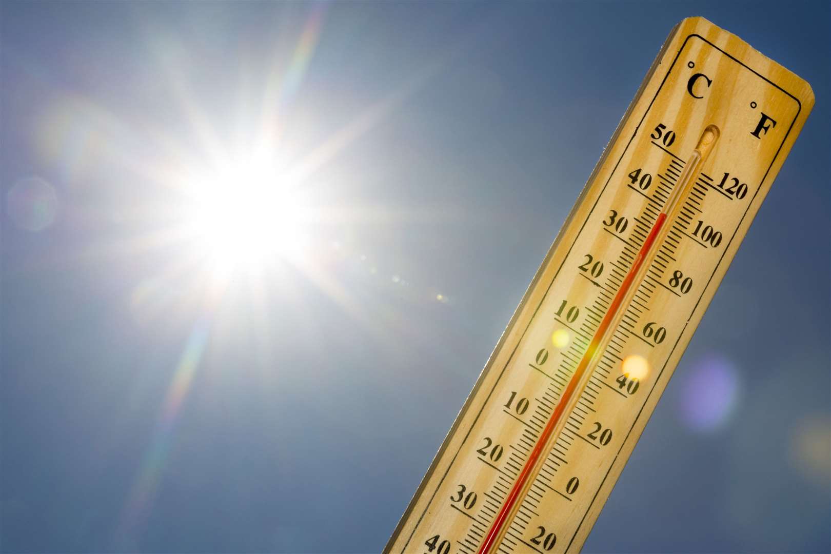 Above average temperatures are forecast for some areas