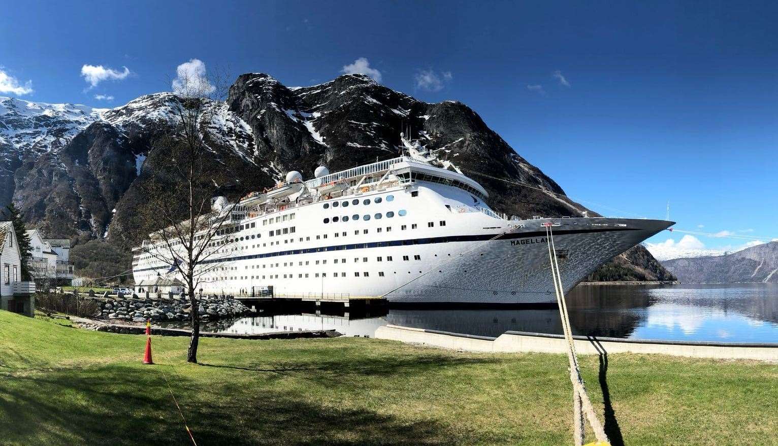 Magellan docked on the Eidfjord