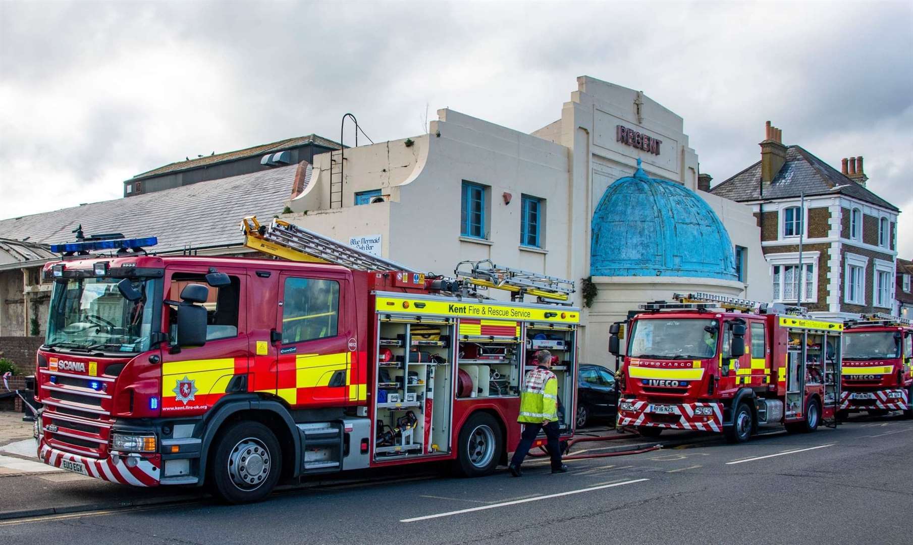 Several fire engines were needed for the incident Picture: Chris Mansfield