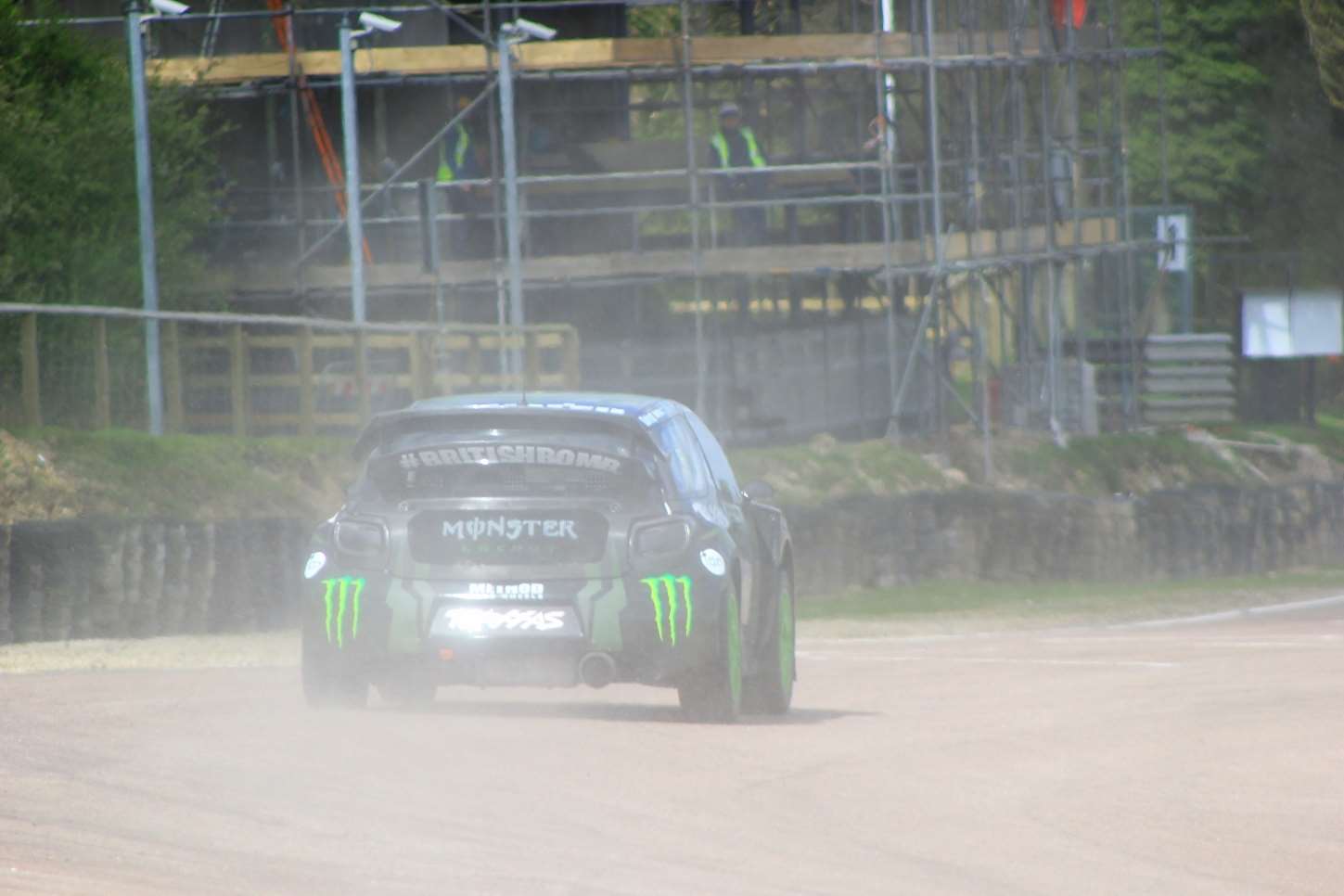 Doran tested at Lydden Hill recently - here he is passing the in-build control tower. Picture - Joe Wright.