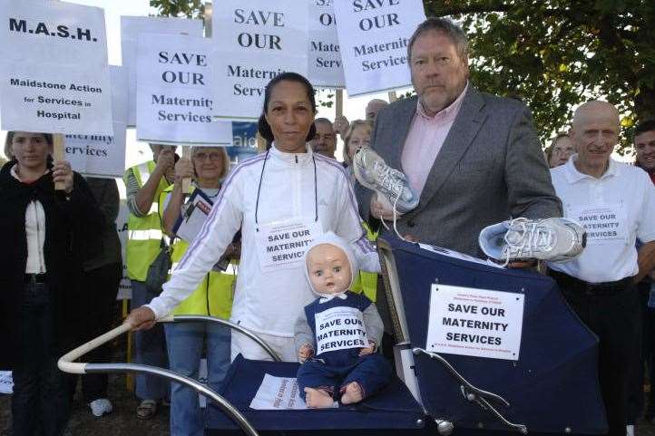 Helen Grant in 2009 when she was the Conservative's hopeful candidate for Maidstone and her pram push protest