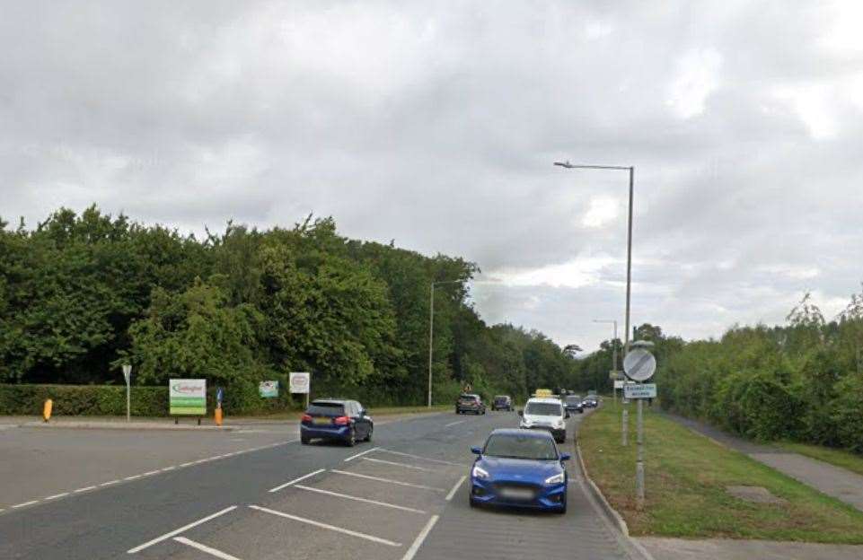 A woman has been taken to hospital after an accident in Hermitage Lane, Maidstone. Picture: Google