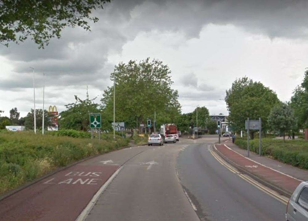 There are temporary traffic signals in Sturry Road, Canterbury. Picture: Google Street View