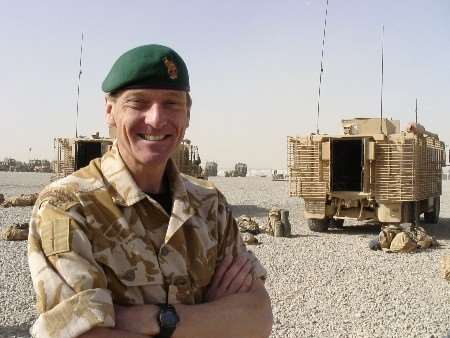 Commander of Camp Bastion and Commanding Officer of the Royal Marines Logistics Regiment Colonel Andy Maynard