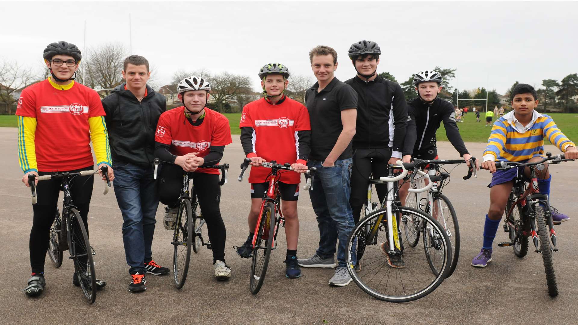 Alistair and Jonny Brownlee at Rochester Math in 2016