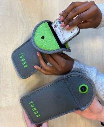 Yondr pouches lock away mobile phones during school times