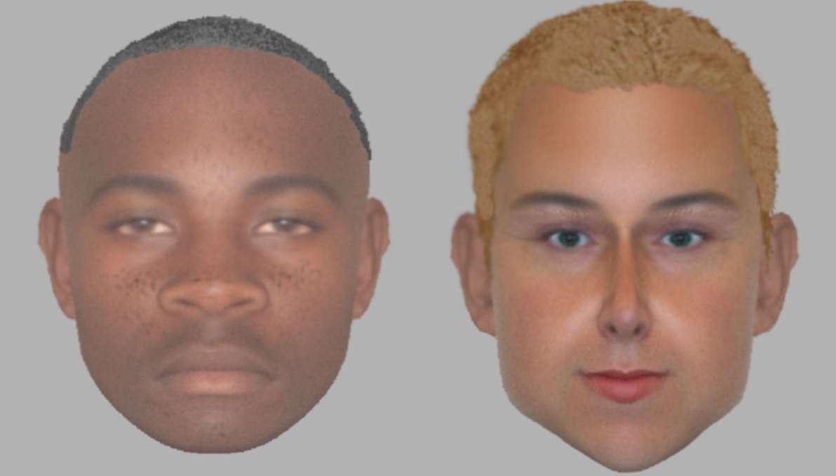 The two suspects wanted after the Sevington burglary