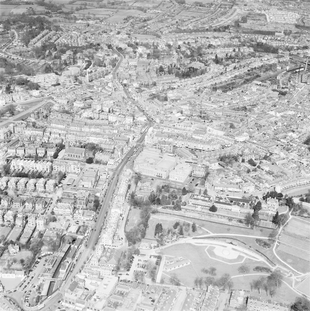 The town centre of Tunbridge Wells captured in 1953. Picture: Historic England