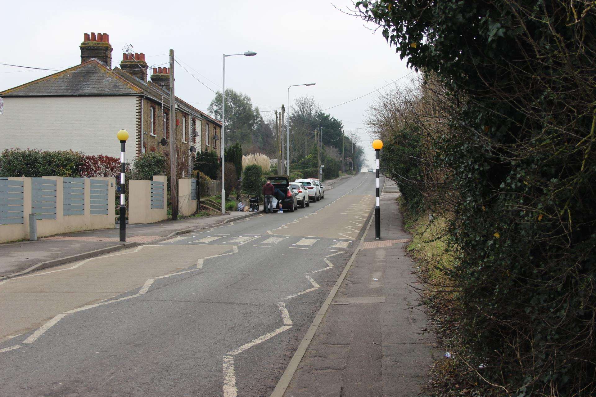Chequers Road in Minster near St George's CE Primary School