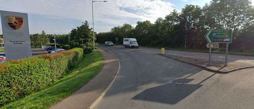 The crash happened in Woodgate Way in Tonbridge. Picture: Google