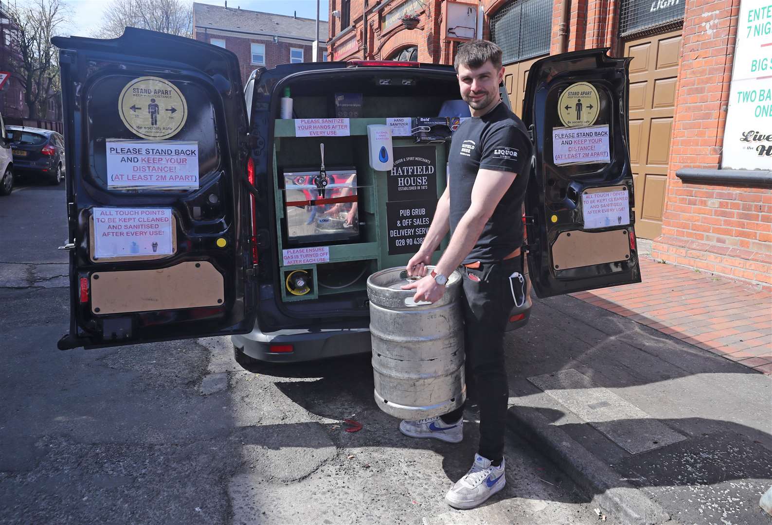 Loading up in Belfast (Niall Carson/PA)