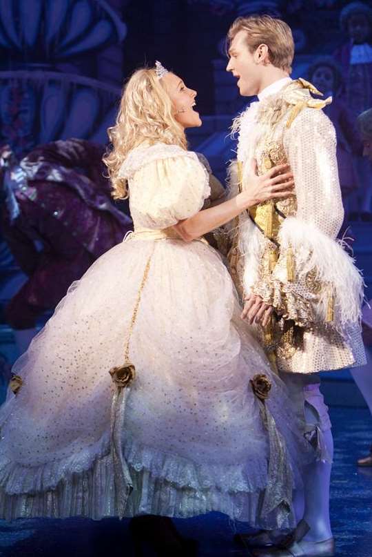 Cinderella and The Prince at Dartford's pantomime