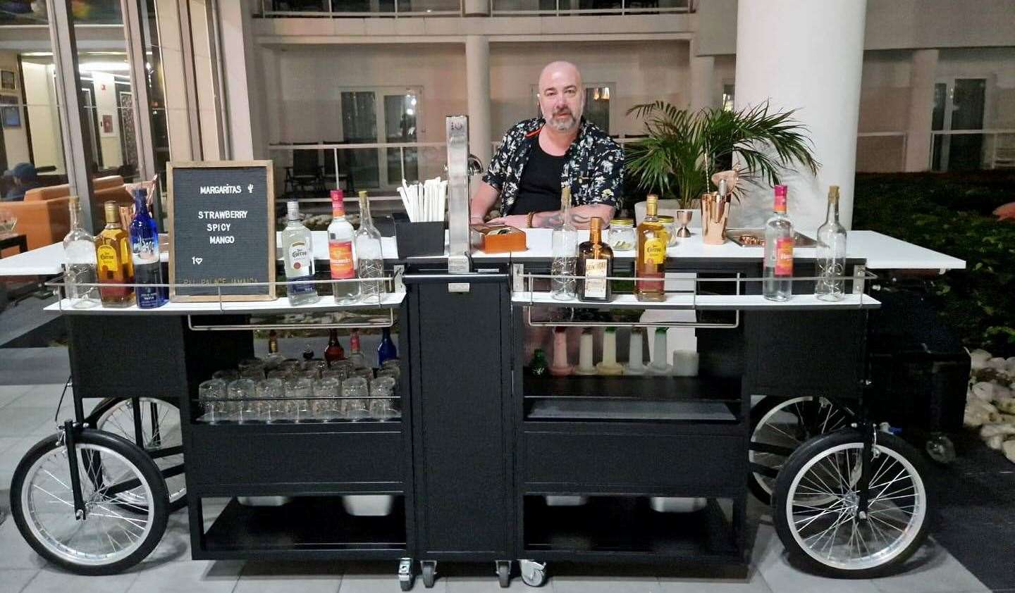 Scott Tulloch, owner of Larry's Mobile Bar, is an expert when it comes to signature cocktails. Picture: Facebook / Larry's Mobile Bar