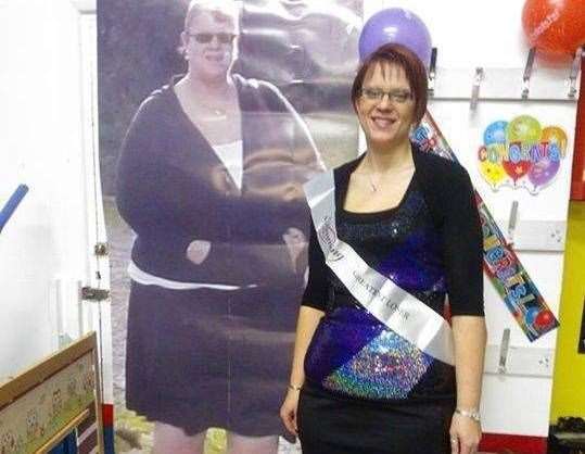 Nicola Rolfe lost more than 14 stone over 19 months.