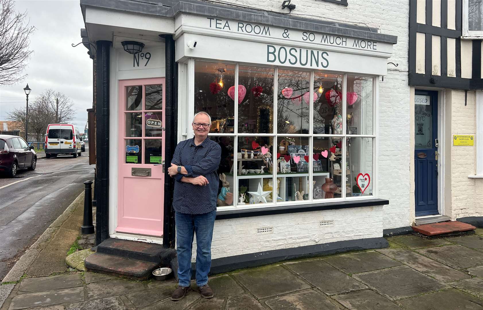 Simon Fowle, outside his business, Bosuns, in Queenborough, who is campaigning for the planned charges to be withdrawn. Picture: Megan Carr