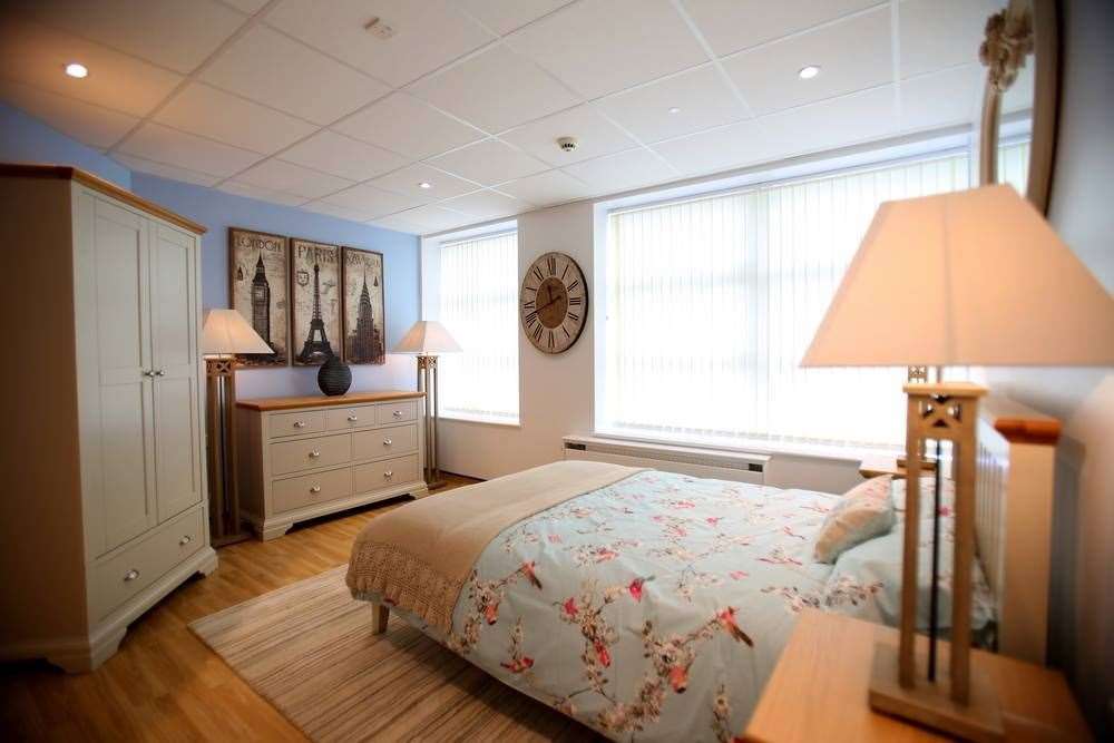 One of the bereavement suites at Medway Maritime Hospital
