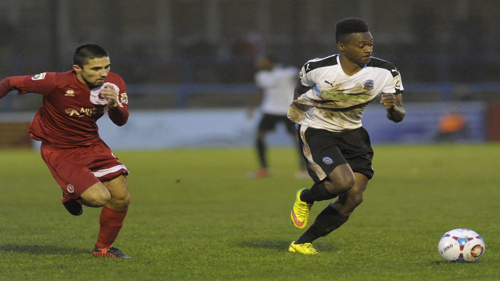 Toby Ajala in action for Dover last year. Picture: Tony Flashman