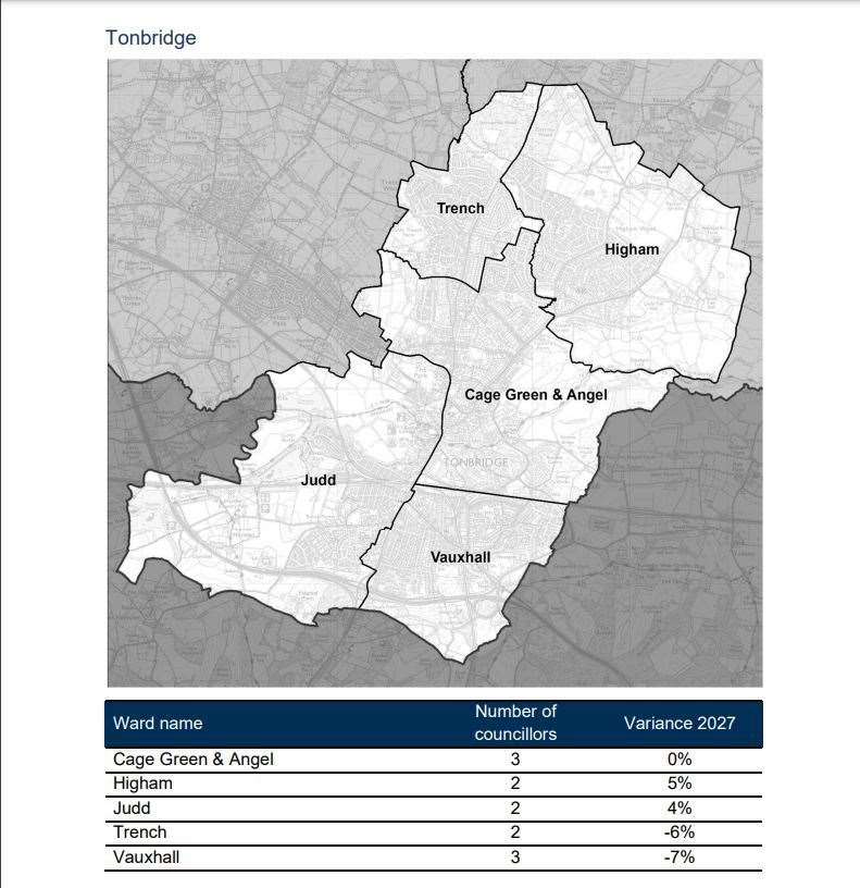 The new town centre wards