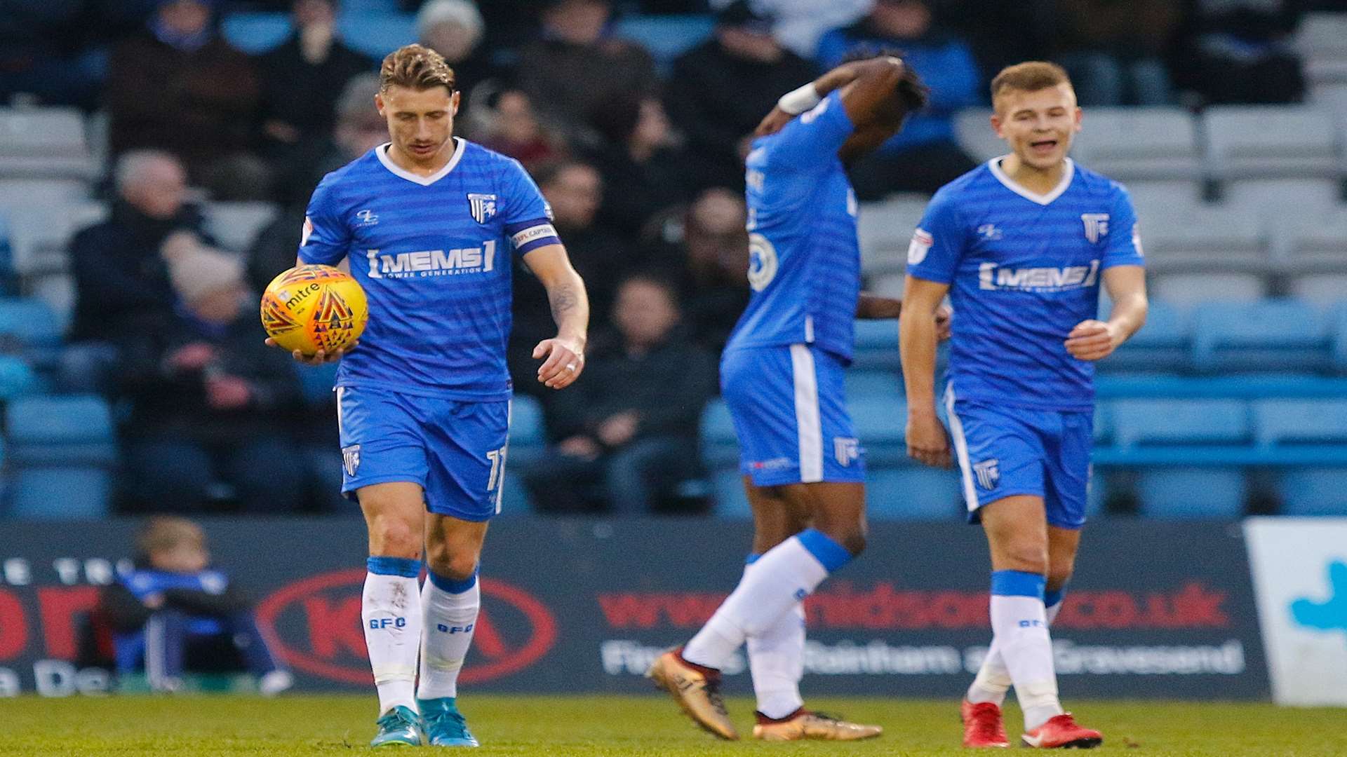 Gills have it all to do after Rochdale's 27th-minute opener Picture: Andy Jones