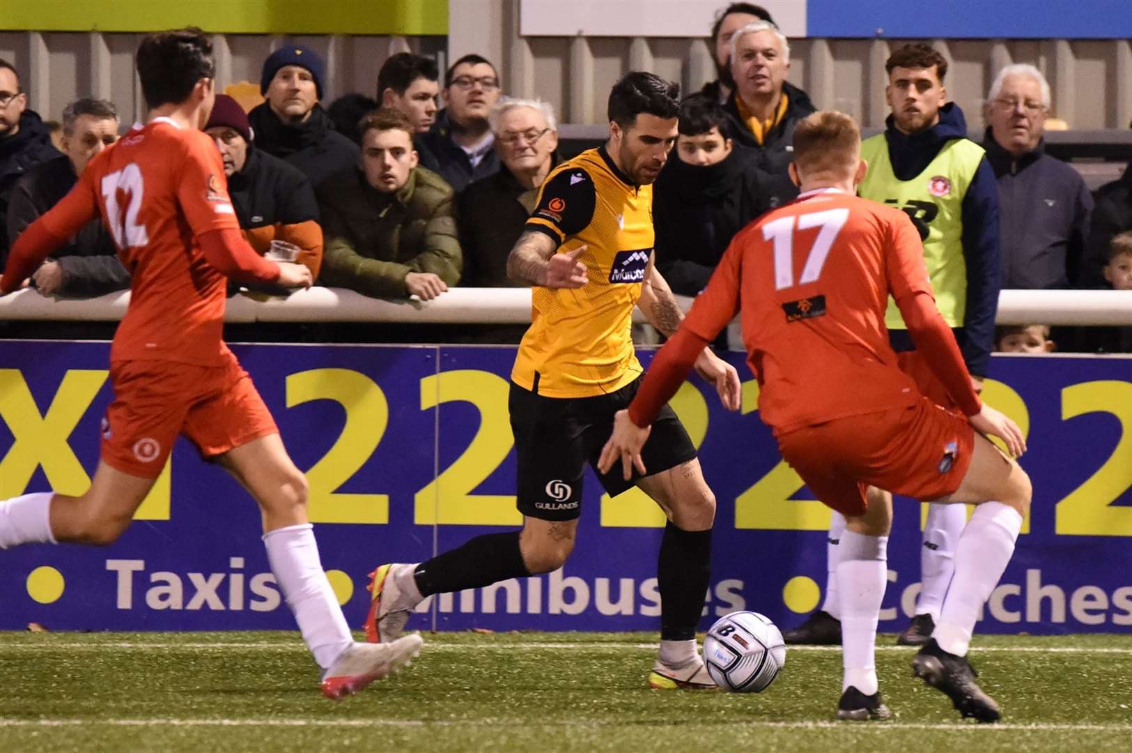 Joan Luque makes progress down the left against Welling Picture: Steve Terrell
