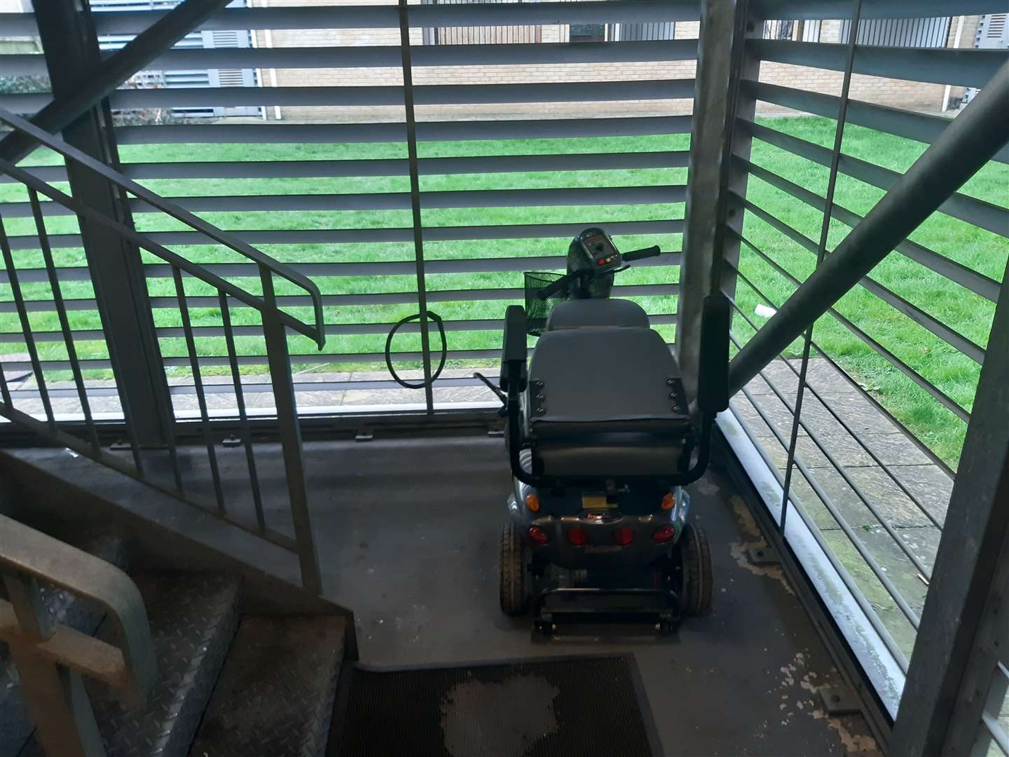 Mr Leney has been told he cannot keep his mobility scooter anywhere in the building.