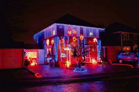 Mr Baker's house in Leafy Glade, Wigmore, decorated last year.