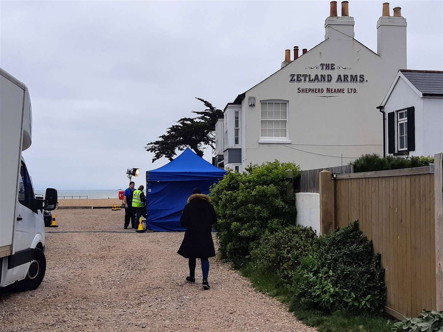 Crews have returned to Kingsdown for filming of ITV drama Liar