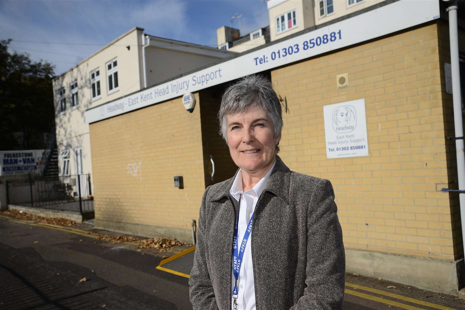 Day Centre manager, Paula Brown at the old Headway East Kent venue in Folkestone. Picture: Gary Browne