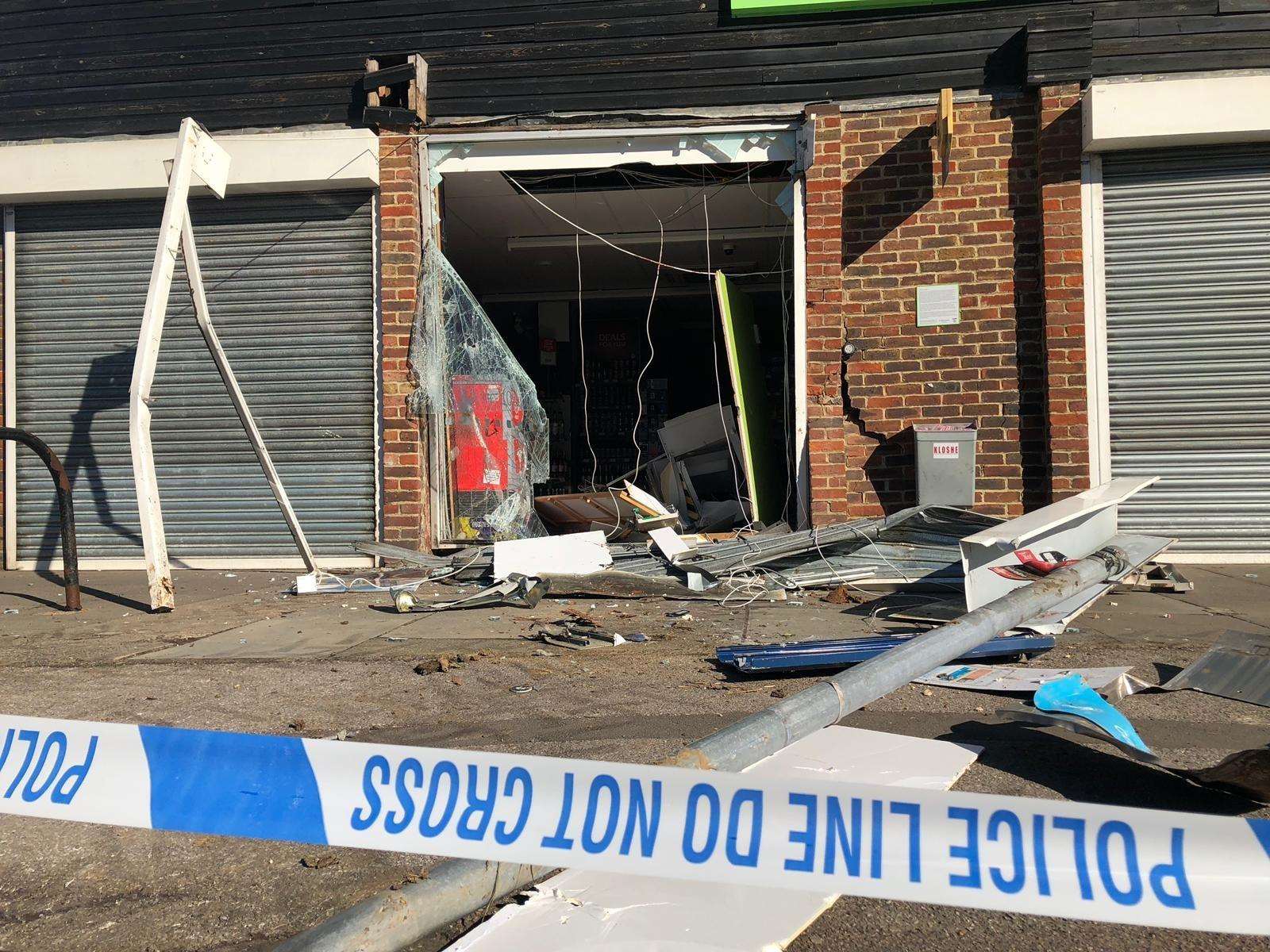 The shop front was badly damaged (7393478)