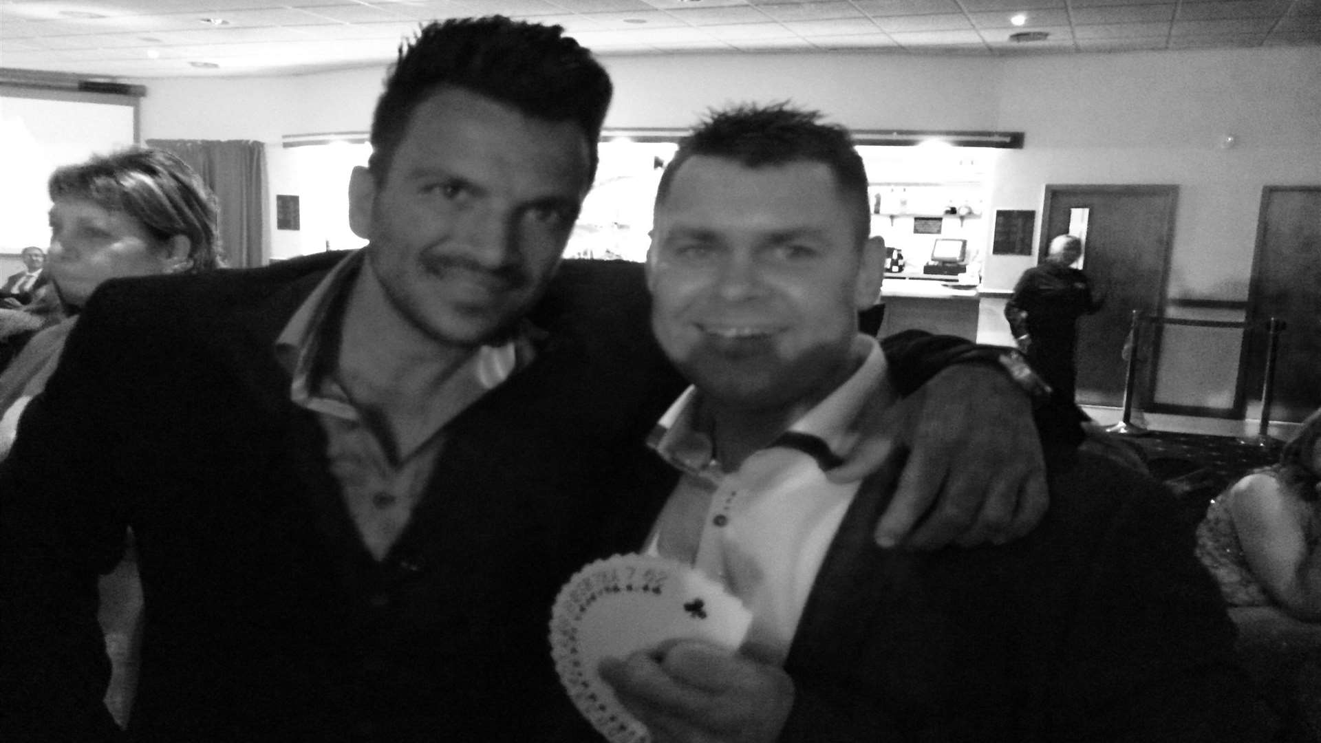 Matty Evans with Peter Andre