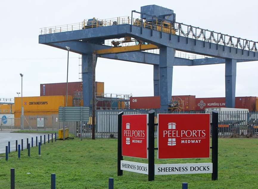 The entrance to the port of Sheerness