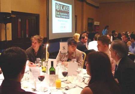 The county's young entrepreneurs swap ideas and experiences at the first KAYE mentoring supper
