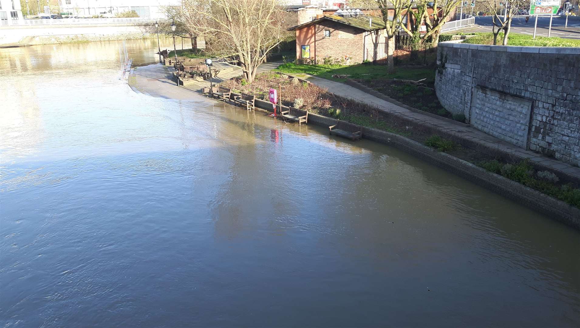 Flooding on the River Medway