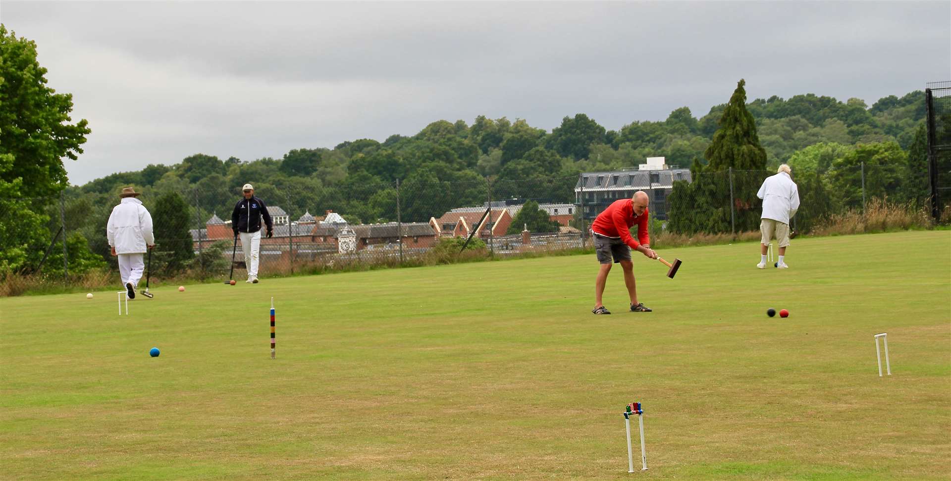 The first croquet tournament at the Tunbridge Wells Croquet Club since the Covid lockdown