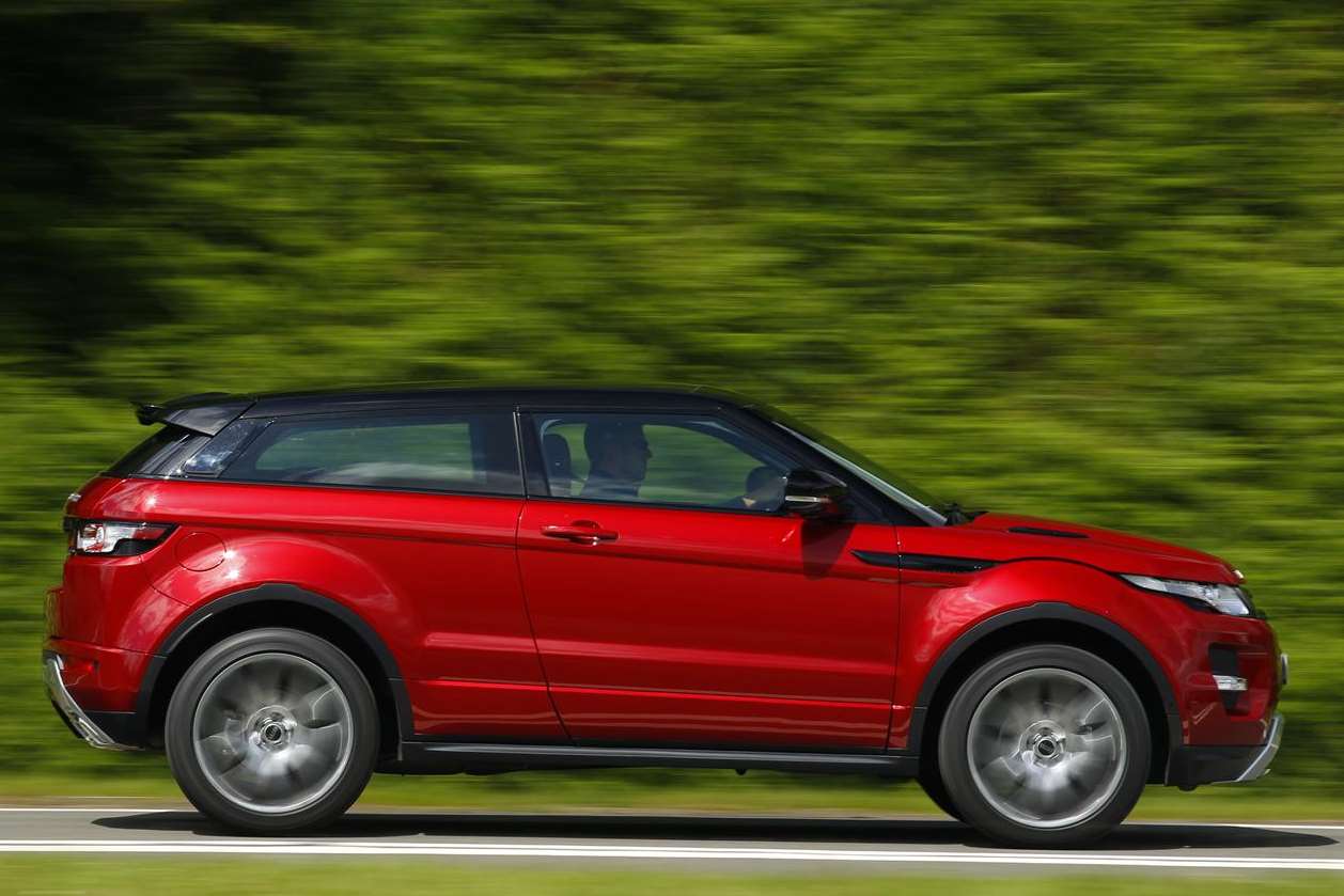 The Evoque is beautifully composed for a top-heavy car