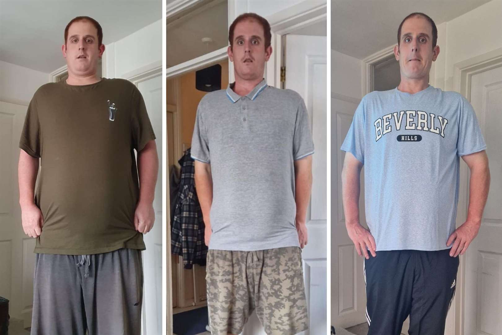 Sean has lost over half his body weight since realising he needed to make a change at 29st. Picture: Sean Hollingsbee